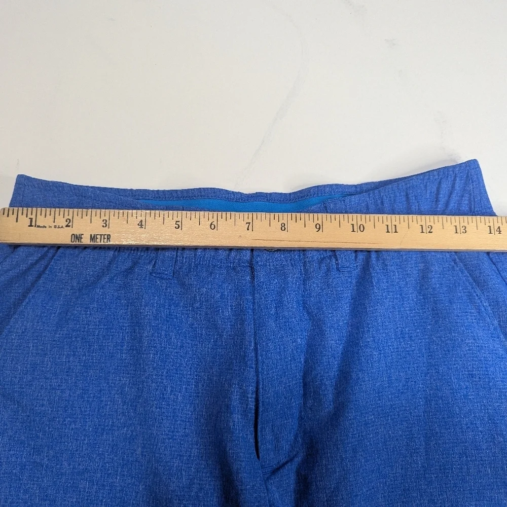 Under Armour Mens Match Play Vented Golf Shorts 30 Blue Elastic Waist Heatgear